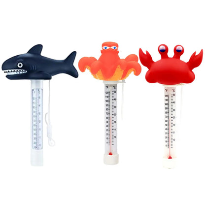 Floating swimming pool thermometer, pool accessories, pond thermometer for