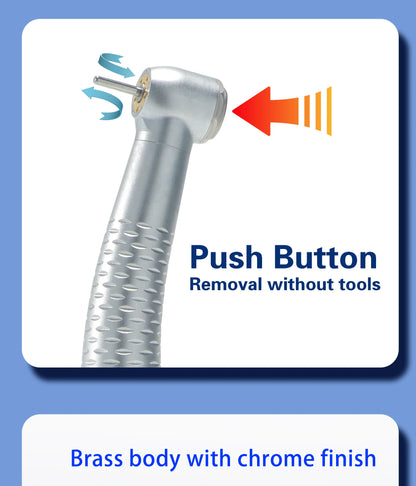 XND Dental 5 SMT LED Light Air Turbine High Speed Handpiece with 5 Water Spray Shadowless 2/4 Holes Teeth Drill Dental Supply