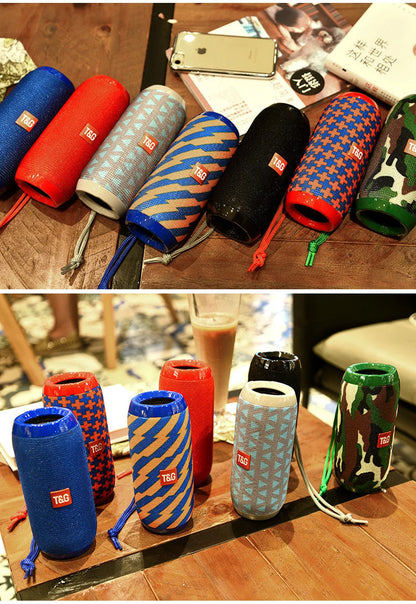 TG117 Bluetooth Speakers Portable Wireless Sound Box  Outdoor Loudspeaker Waterproof Stereo Surround Supports TF Radio