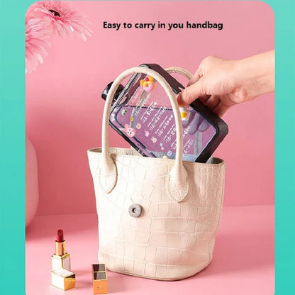 Plastic Flat Bottle for Water Portable Fit in Handbag Free BPA Easy Carry Transparent Bottle DIY Flask Easy to Carry Free Ship