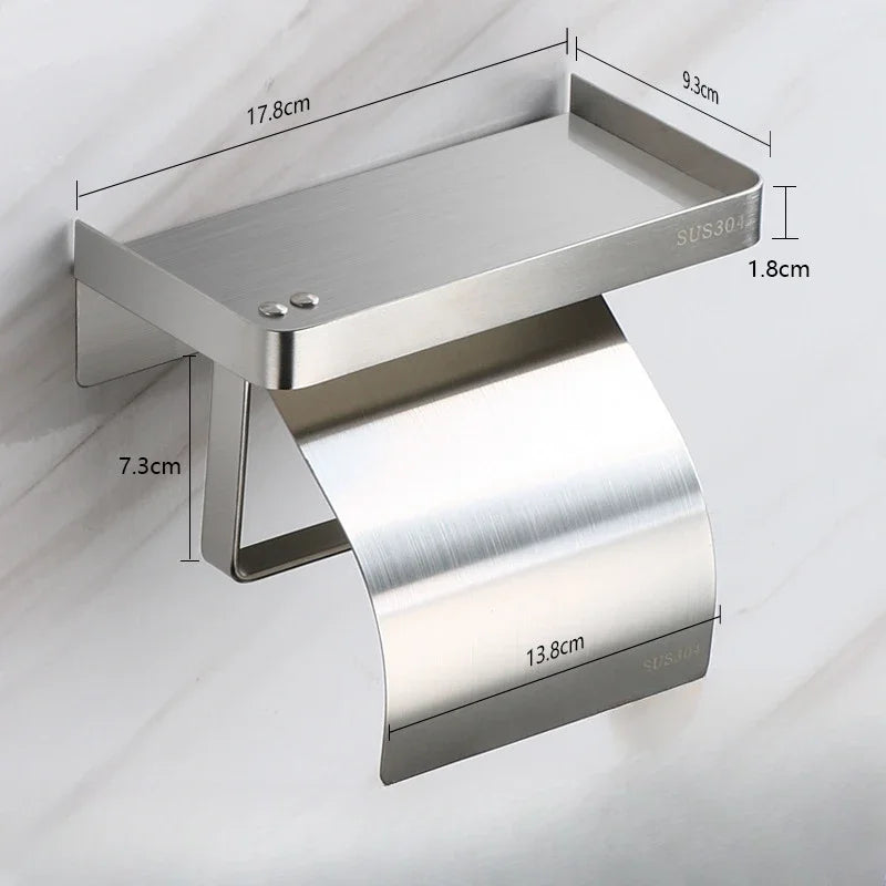 Stainless steel tissue holder for bathroom accessories