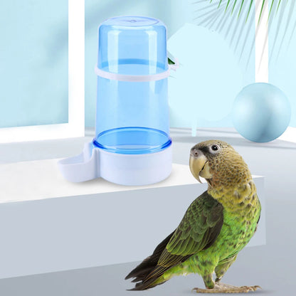 Bird Water Drinker Feeder Container Automatic Pet Feeder Birdcage Hanging Bowl Water Bottle Parrot Drinking Water Food Dispenser
