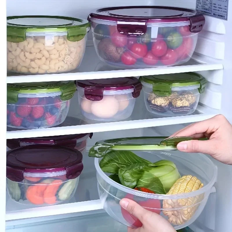Fridge Organizer Food Storage Containers Fresh Fruit Refrigerator Storage Box Snack Sealed Jar Lunch box Kitchen organizer