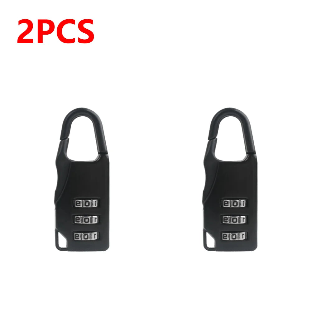 3 Digit Number Combination Pad Lock Padlock Outdoor Waterproof Lock Suitcase Luggage Security Coded Lock Zinc Alloy Code Lock