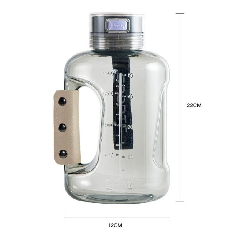 1.5L Hydrogen Water Bottle Hydrogen Rich Drinkware Rich Molecular Hydrogen Water Generator Travel Fitness Sports Water Bottles