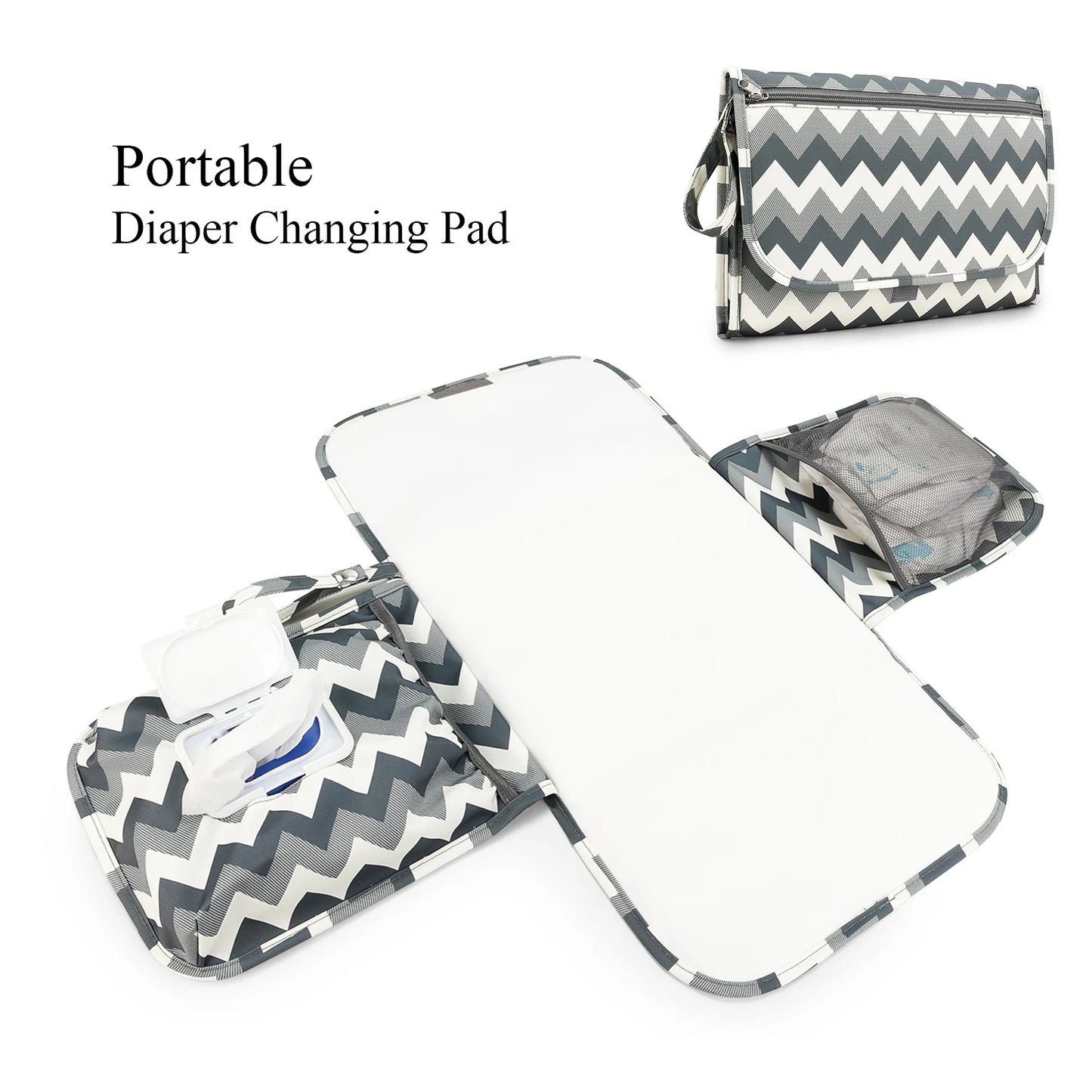 Changing Pad Detachable Travel Changing Pad Fully Padded Lightweight & Waterproof Diaper Changing Pad Baby Shower Gifts