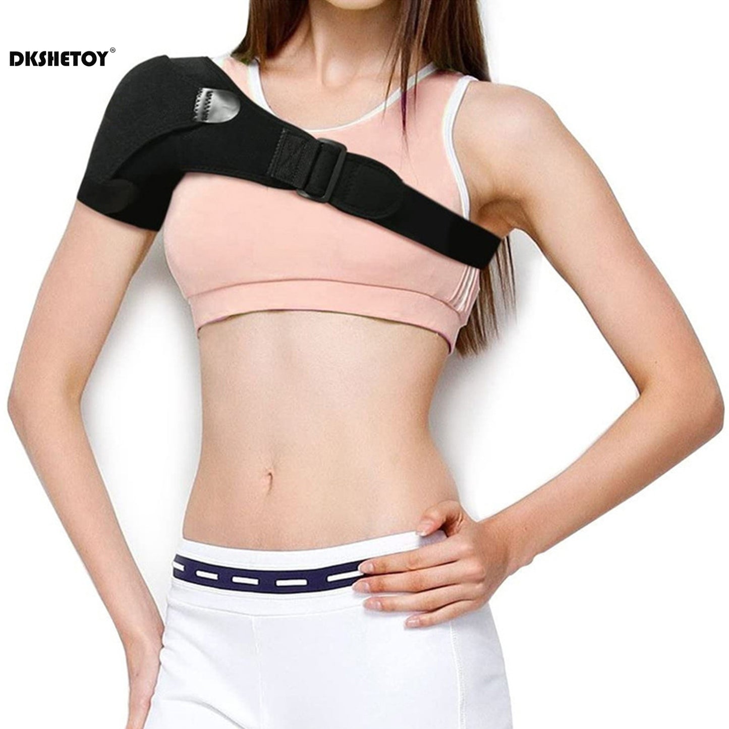 Support Brace for Torn Rotator Cuff Adjustable Shoulder Support pad Belt Band Strap Wrap Compression Sleeves Back Brace Guard