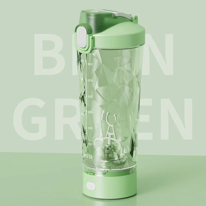 Portable Mixing Cup 600ml Protein Shaker Bottle Fully Automatic Blender Kettle USB Rechargeable Multipurpose for Gym Outdoor