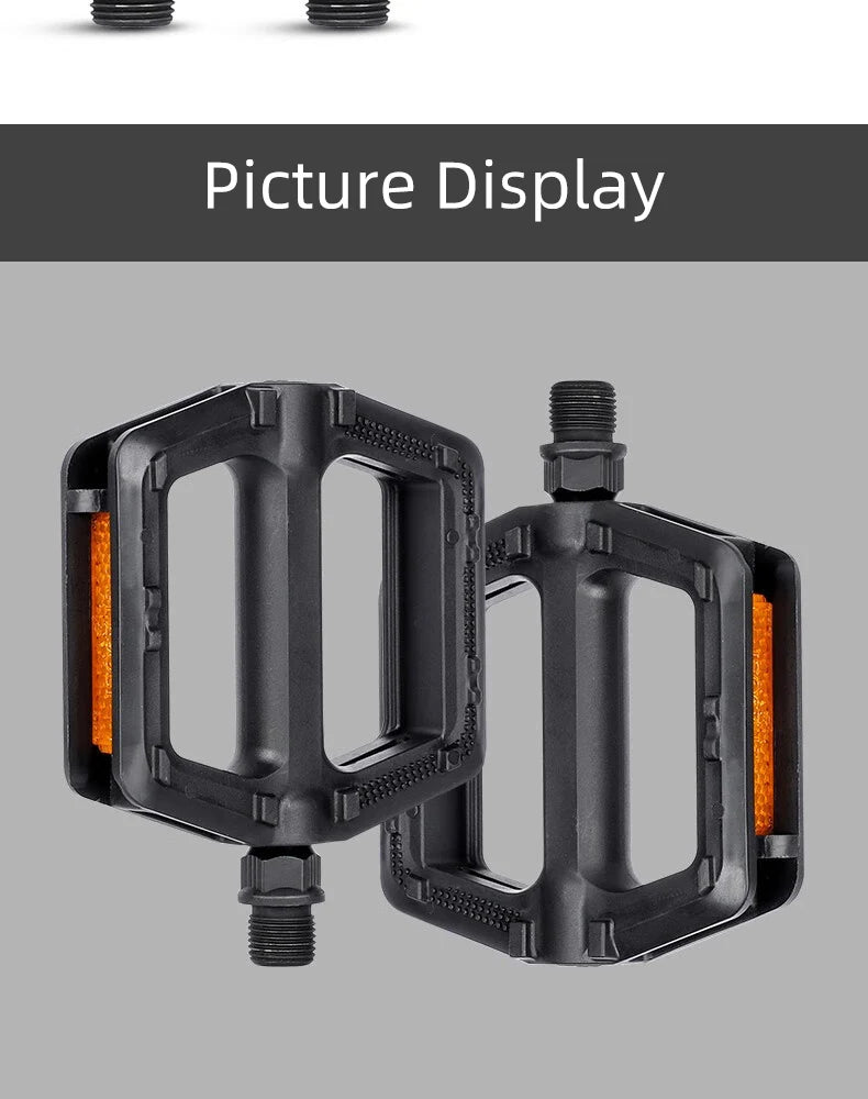 Bicycle Pedals Ultralight MTB Road Pedal Cycling Mountain Bike Accessories Foot Plat Anti-slip 9''16 Standard Universally Pedals
