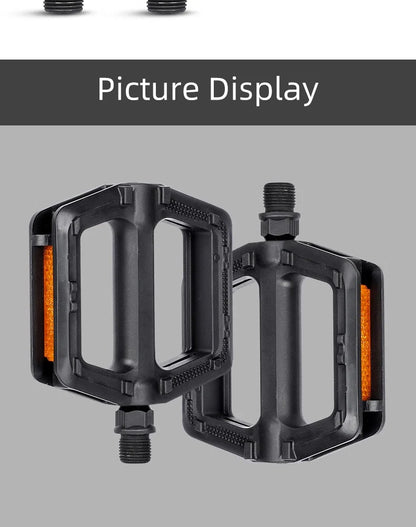 Bicycle Pedals Ultralight MTB Road Pedal Cycling Mountain Bike Accessories Foot Plat Anti-slip 9''16 Standard Universally Pedals