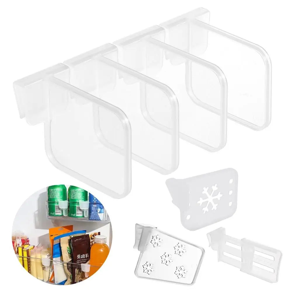 1Pcs/1Set Fridge Side Door Refrigerator Partition Board Kitchen Accessories Home Separating Storage Shelf Bottle Can Organizer