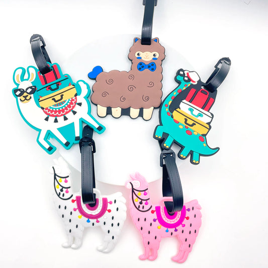 1PCS Cute Animal Luggage Tag Travel Accessories Luggage Tag Silica Gel Suitcase  Holder Baggage Boarding Tag Travel Accessories