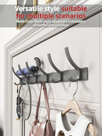 no drill Door Behind Hook Storage Wall Hanging Clothes Hanger Coat Hook Punch-free Hanger Bedroom Organizer Storage Kitchen Acce