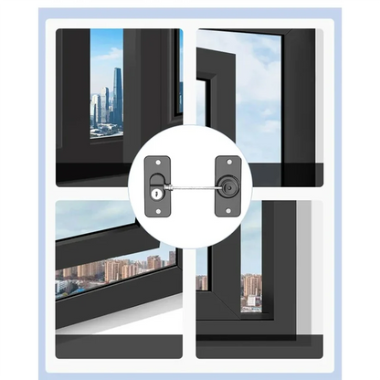 AT21-Home Child Safety Refrigerator Locks Anti-Fall Limit Lock Rotatable Cabinet Children Security Protection