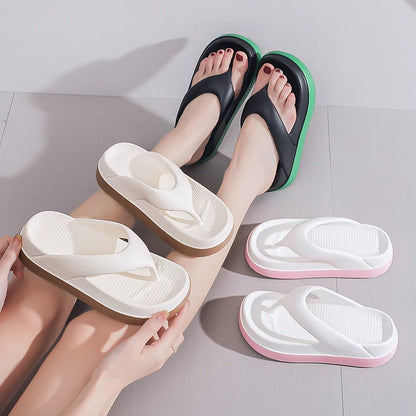 Woman Flip Flops Popular Design Shoes 2025 Trend Casual Platform Sandals Non-slip Outdoor Slippers Unique Features Flat Sandals