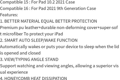 TBTIC Tablet For IPad Case Air 5 4 10.9 Pro 11 10th Funda 9th 8th 7th Generation 10.2 6th 5th 9.7 Mini 6 5 4 Air 3 10.5 Cover