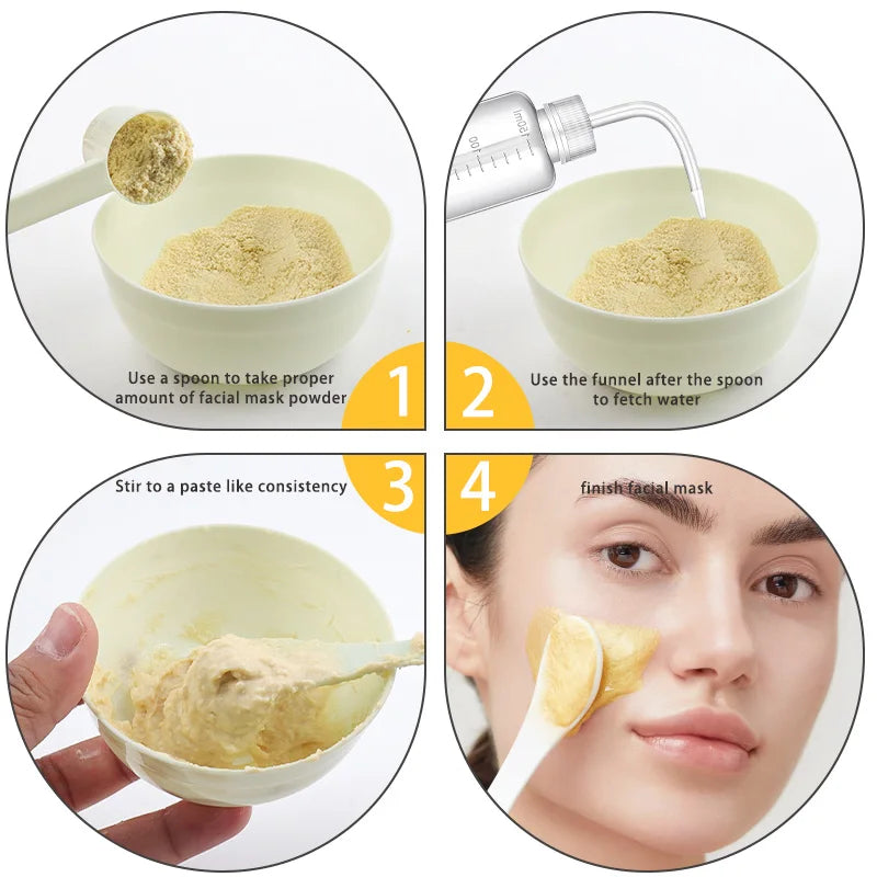 Non-toxic Silicone Mask Mud Essential Oil Bowl Scraper measuring spoon Face Skin Care Tools Convenient Clean Durable Makeup set