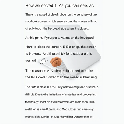 2Pcs Ultra Thin WebCam Cover Shutter Slider Camera Lens Cover Laptop Privacy Lens Cover for Macbook Laptops