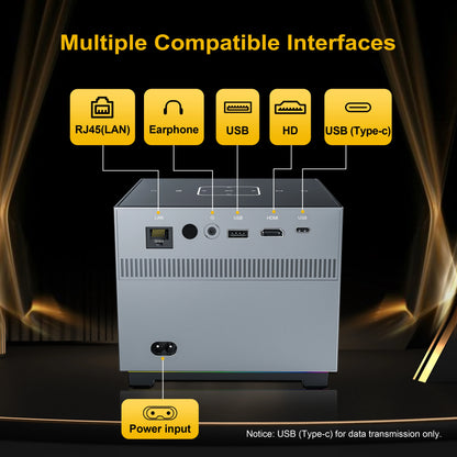 Portable Projector Wifi Bluetooth Led Smart Voice Remote Control Digital Projector Full HD 1080P Projector 4k Game Projectors