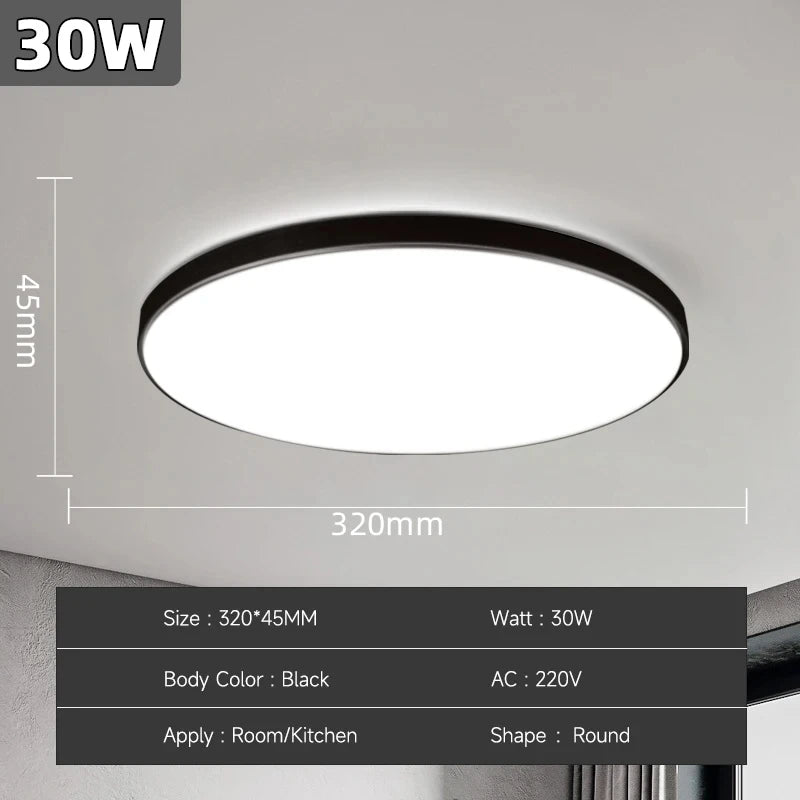 LED Ceiling Lamps Modern Ceil Light 18/30/40/72W Led 220V Ceiling Lights Round Living Room Bedroom Indoor Kitchen Lighting Lamp