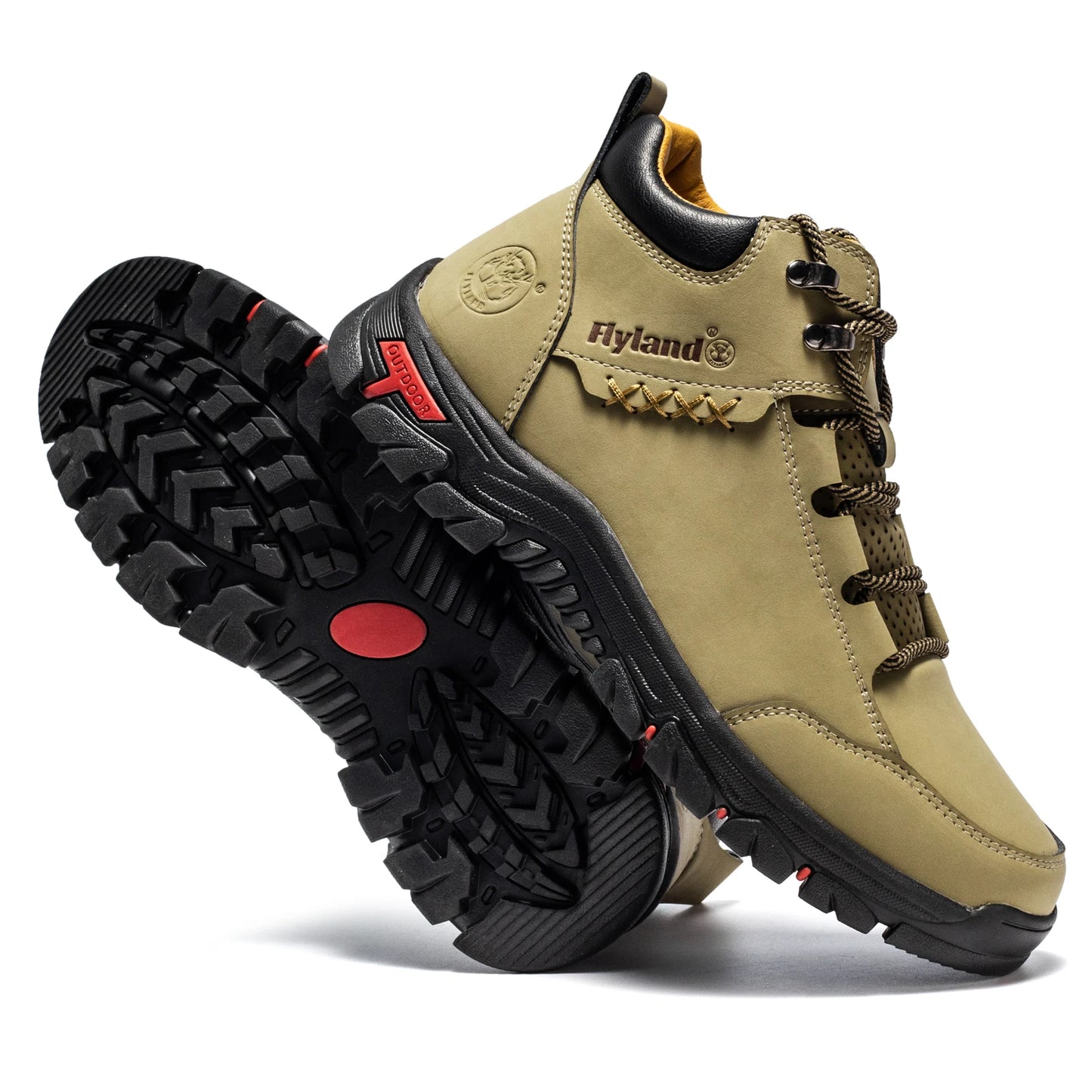 FLYLAND Fashionable  Ankle Boots Men Casual Sneakers Work Office Shoes