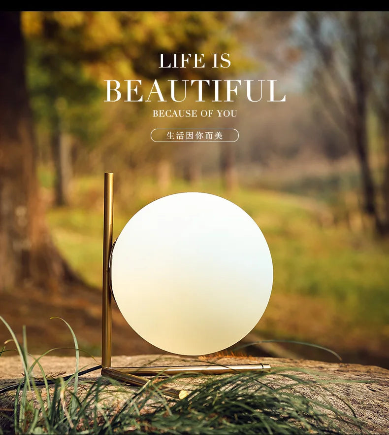 Nordic Creative Ins Style Internet Celebrity Douyin Decorative Lamp Reading Desk Study Modern and Simple Bedroom Bedside Lamp