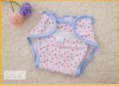 Kids Nappies Reusable Diaper Cover Adjustable Children Nappy Changing Baby Cloth Diaper 0-2Y
