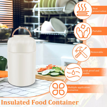 500ml Vacuum Insulated Food Jar Stainless Steel Insulated Food Thermos Leak Proof Thermo Food Jar Insulated Food Container