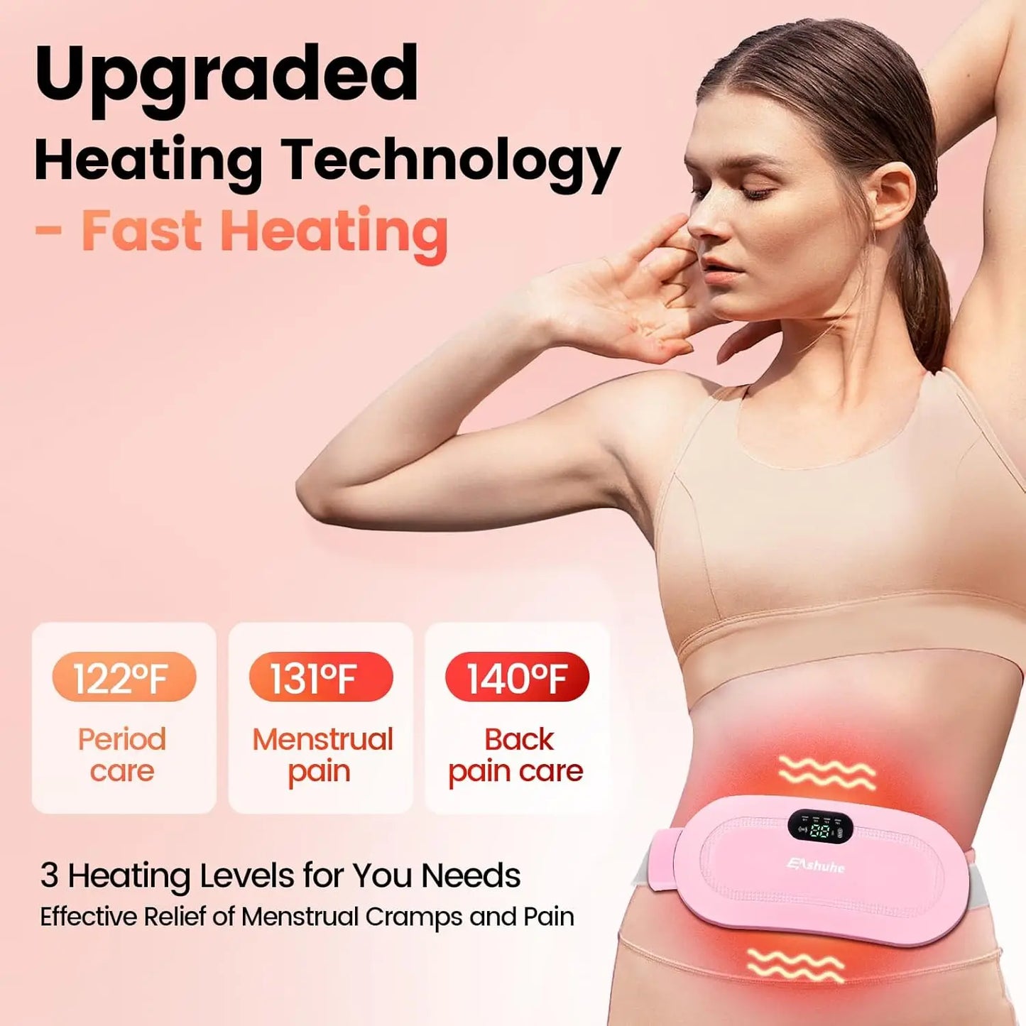Menstrual pain relief waist massager, can alleviate pain in the uterus, abdomen, and waist, a gift for women and girls