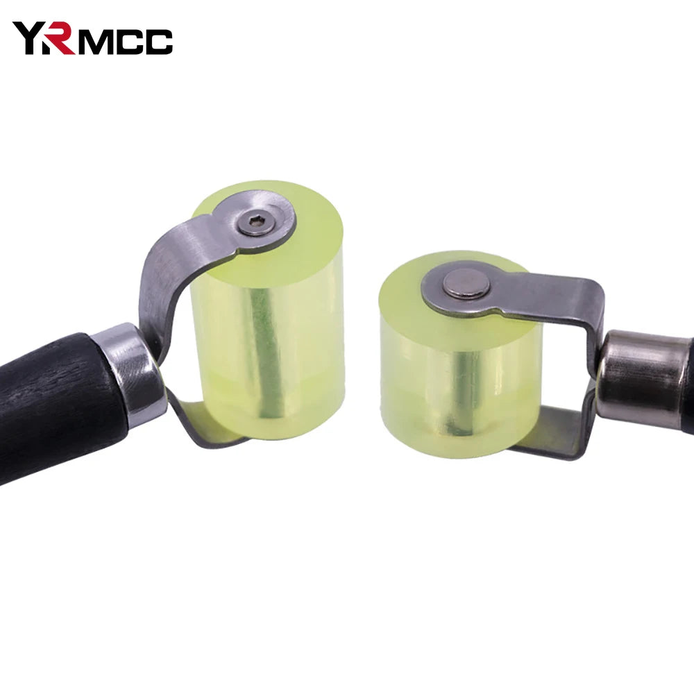 Car Soundproof Roller Thick Rubber Tire Compaction Tools Moto Auto Repair Press Wheel Car Maintenance Anti-Vibration Roller