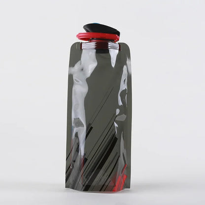 Portable Ultralight Foldable Water Bag 700ml Water Bottle Pouch Outdoor Sport Supplies Hiking Running Soft Flask Water Bottle