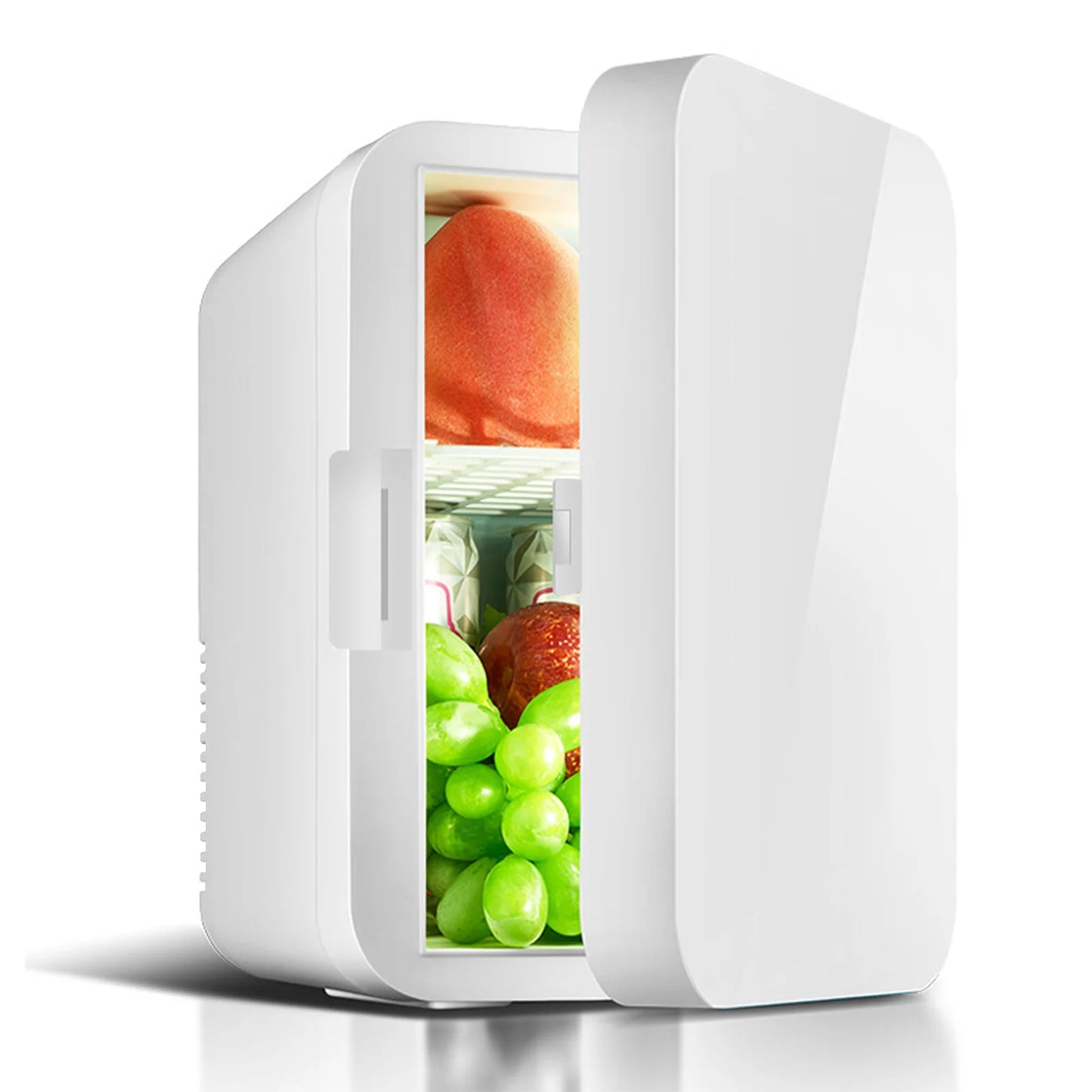 8L Mini Refrigerator Stylish Space Saving Multipurpose Single Door Mini Fridge with Freezer for Home and Car CN Plug 220‑240V