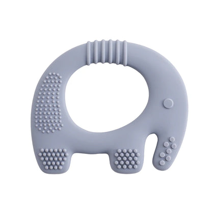 Baby Teether Food Grade Silicone Teethers Cartoon Animals Duck DIY Nursing Teething Pacifier Clip Baby Toy Teething Accessories