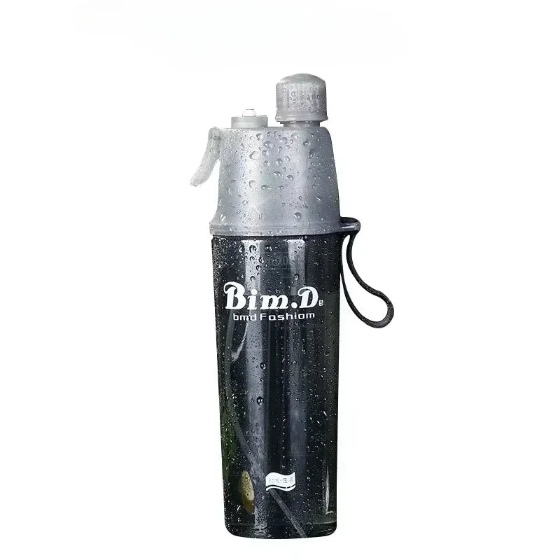 Plastic Spray Cup Summer Outdoor Sports Water Bottle Hydration Cooling Spray Cup Travel Portable Water Cup Gift Cups