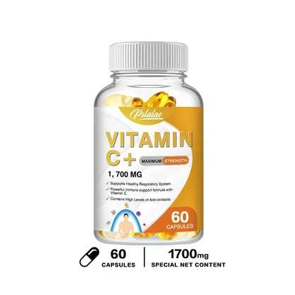 Vitamin C 1700 Mg - Powerful Immune Support, High Levels of Antioxidants with Vitamin D3, Zinc, Elderberry