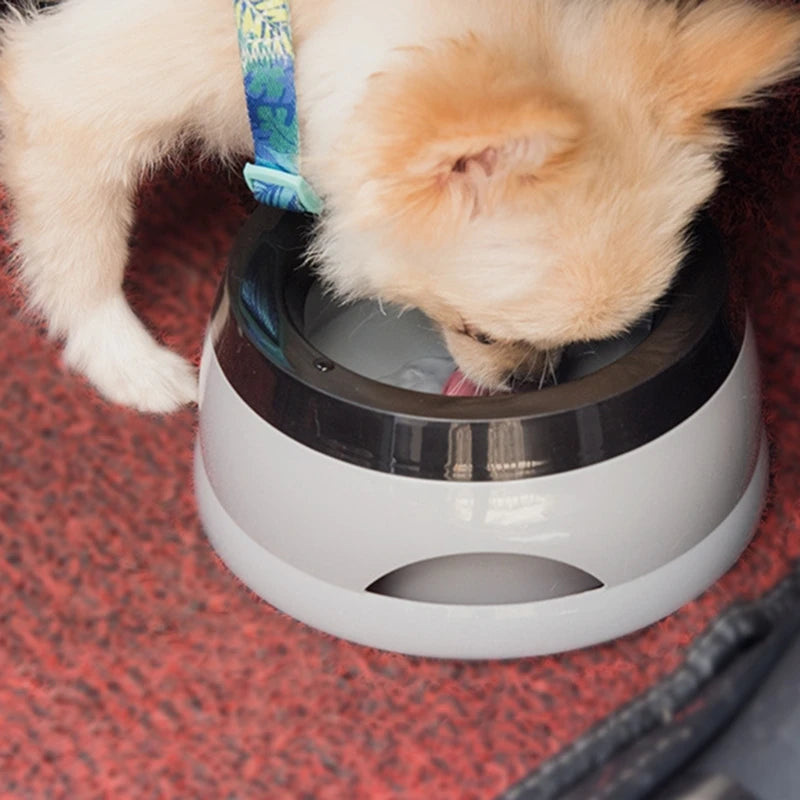 E15D 25oz Dog Water Bowl 750mL No Spill Slow Water Feeders Spill Proof Pet Bowl