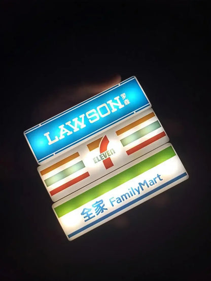 Coffee Shop Fridge Stickers Magnetic Creative Convenience Store Light Signs Home Decorative Ornaments  Luminous Light Boxes