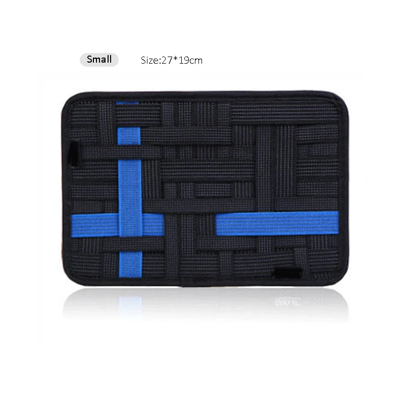 Travel Carrying Elastic Organizer Plate Electronics Accessories Organizer Plate Portable Phone Accessories Storage