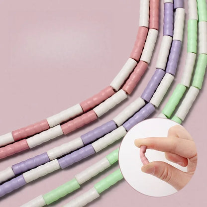 Bamboo Jump Rope for Elementary School Students Kindergarten Children Adjustable Race Racing Outdoor Sports Rope