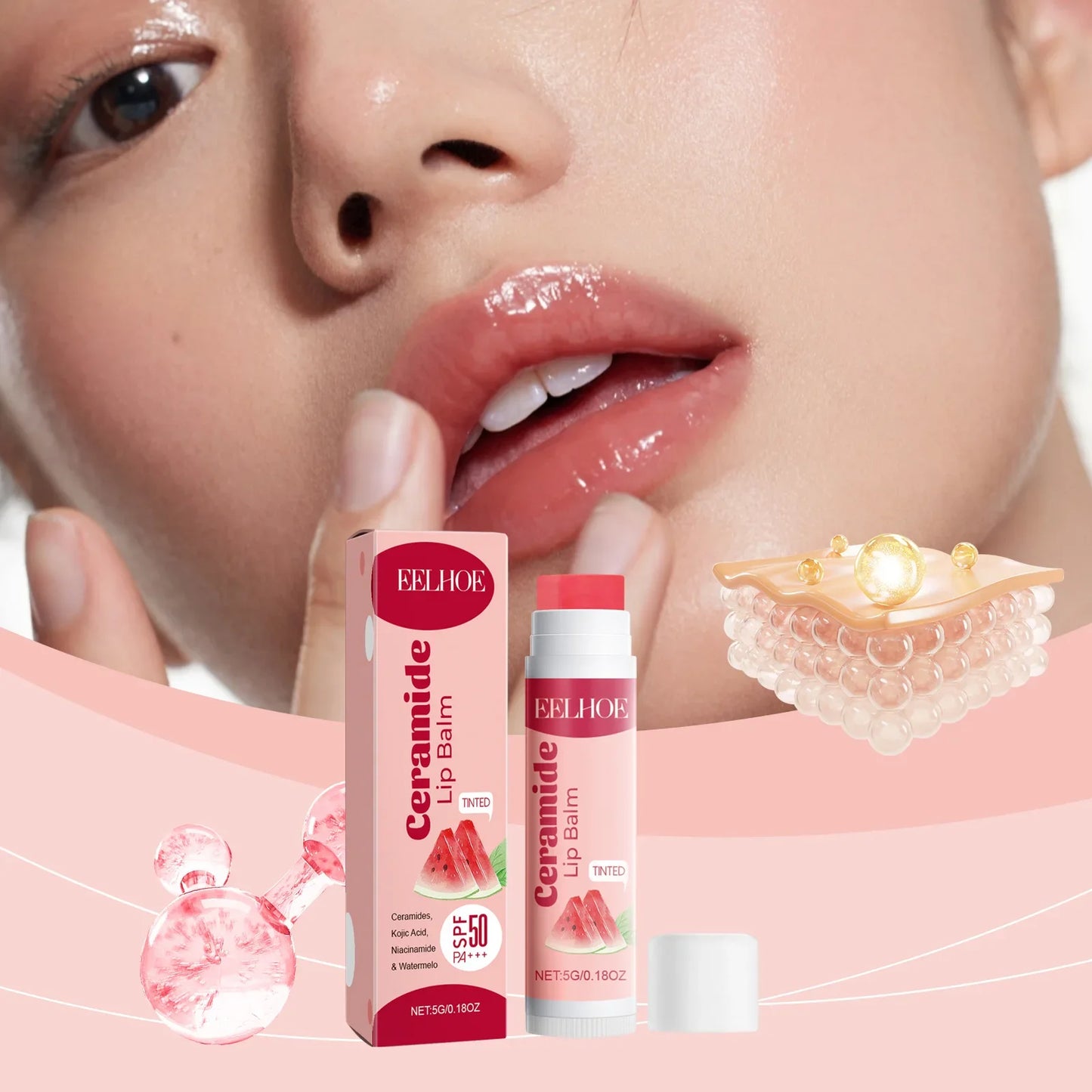 Ceramide Lip Balm Mild Ingredient Waterproof Long Lasting Moisturizing Lips Reduce Fine Line Exfoliating Lip Care Repair Product