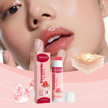 Ceramide Lip Balm Mild Ingredient Waterproof Long Lasting Moisturizing Lips Reduce Fine Line Exfoliating Lip Care Repair Product