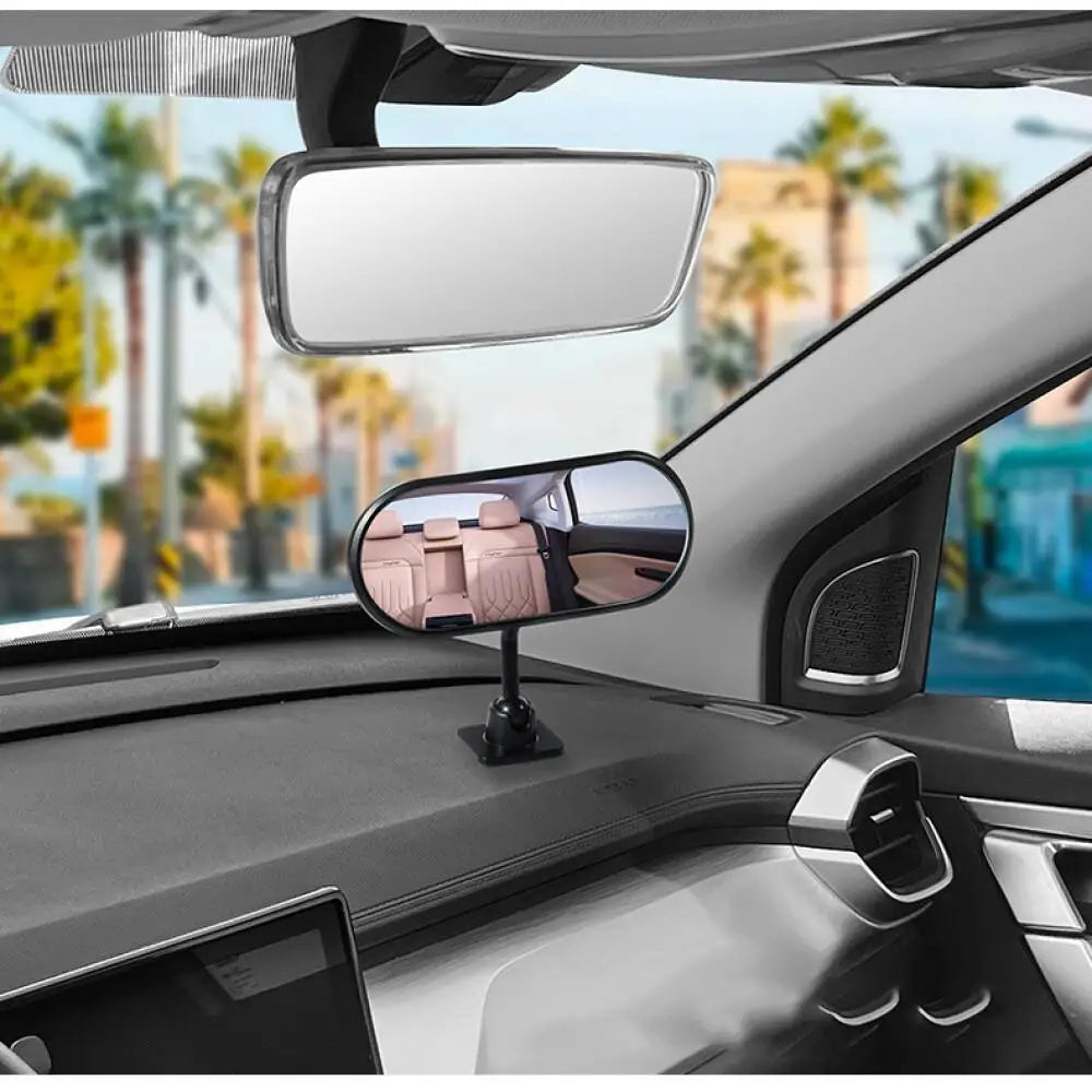 Wide Angle Baby Car Mirror - Sticky Back Rear Seat Observation Mirror for Safe Driving