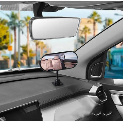 Wide Angle Baby Car Mirror - Sticky Back Rear Seat Observation Mirror for Safe Driving