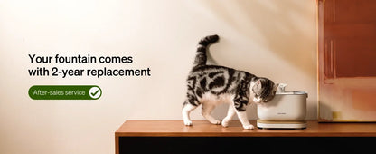 PLWF005 Cat Water Fountain Filters For Dockstream PLWF115 PLWF105, 12 Filters 12 Sponges, Pet Water Fountain Vertical Filtration