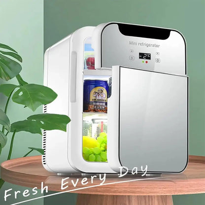 Mini Fridge For Bedroom, 12 Volt Portable Car Refrigerator, 20 Liter Capacity, Cool Down To About 28°C And Hold 25