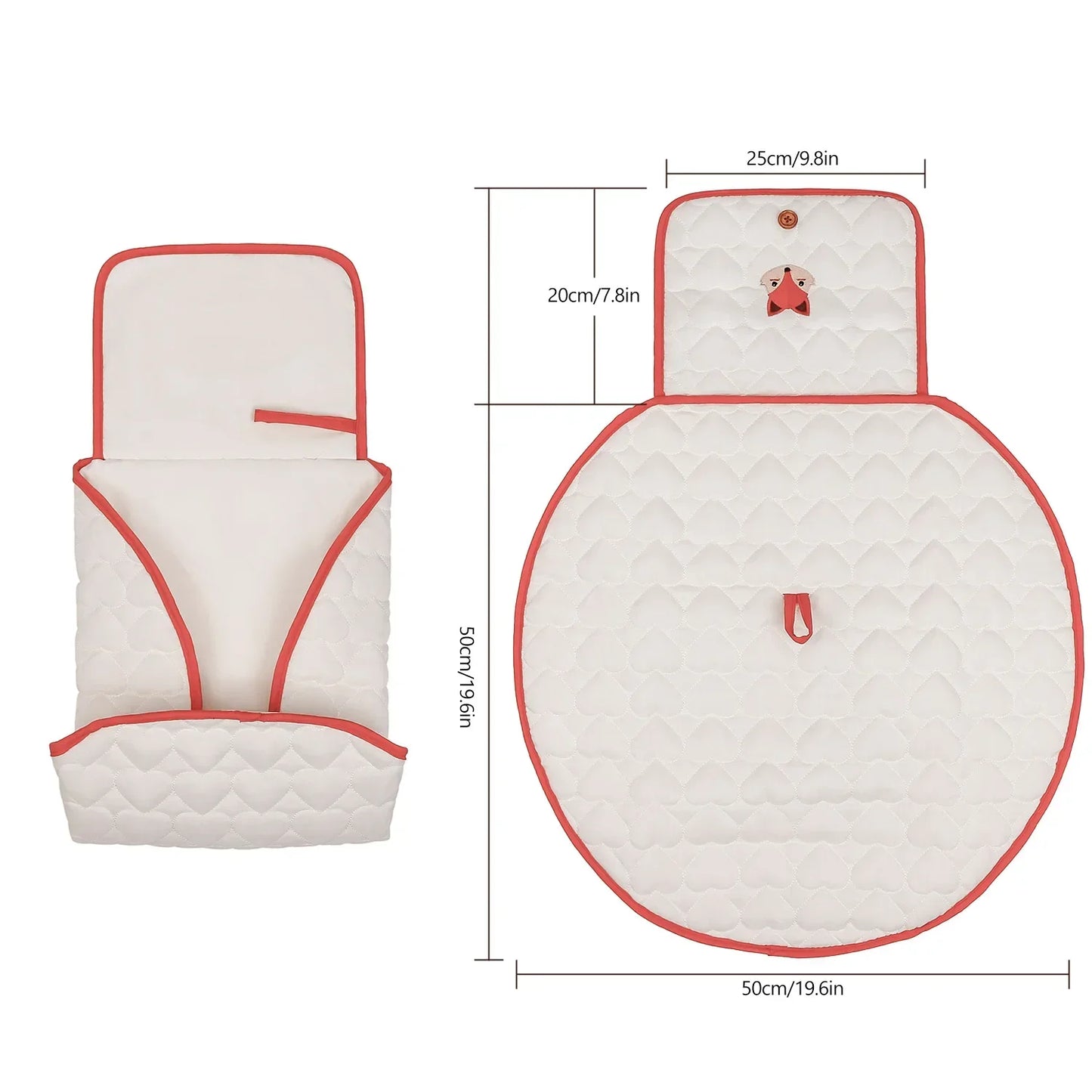 Baby Foldable Diaper Changer Baby Changing Mat Waterproof Changing Pad Portable Diaper Bag Newborn Bedding Supplies Storage Bags