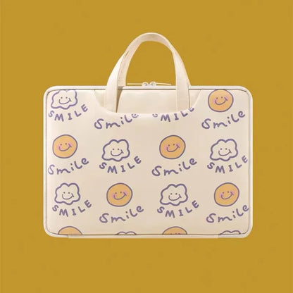 Cute Laptop Bag 13.3 14 15 15.6 Inch Waterproof Shockproof Notebook Case For Macbook Air Pro 13.6 16 Dell Xiaomi Huawei Handbag