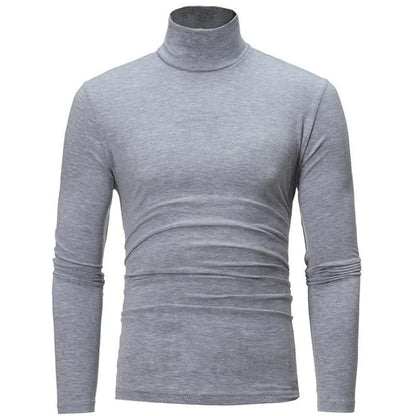 Thermal Underwear Tops Men Spring Clothes Thermal Shirt Autumn Men's Winter Tights High Neck Thin Slim Fit Long Sleeve T-shirt