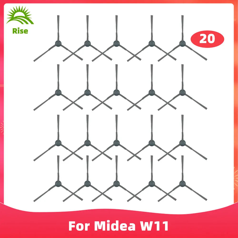 Compatible For Midea V12, V10, W11 Robot Vacuums Spin Side Brush Mop Cloths Rag Spare Part Accessory Replacement