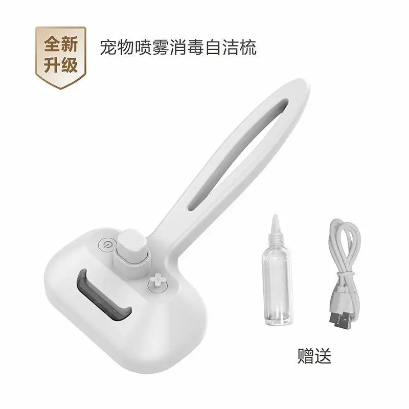 Type-c Rechargeable Pet Spray Disinfection Self-cleaning Comb Pet Massage Comb Steam Brush for Hair Care